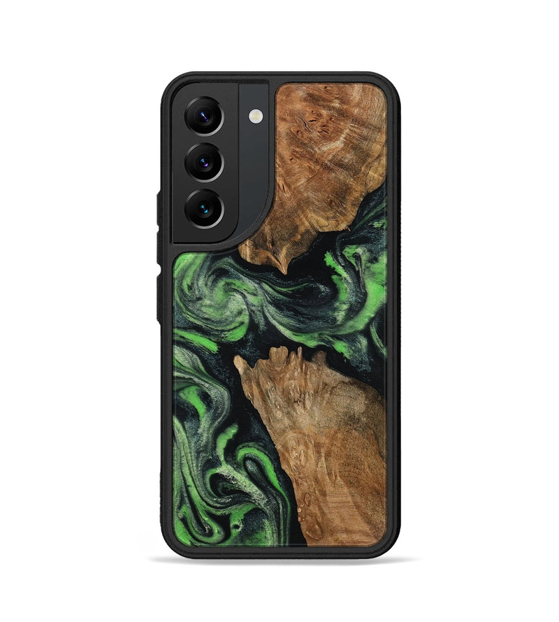 Galaxy S22 Wood Phone Case - Andre (Green, 800815)