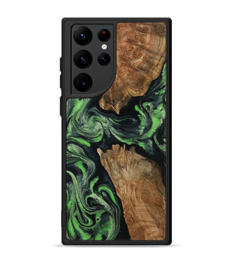 Galaxy S22 Ultra Wood Phone Case - Andre (Green, 800815)