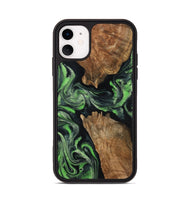 iPhone 11 Wood Phone Case - Andre (Green, 800815)