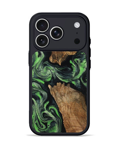 iPhone 17 Pro Wood Phone Case - Andre (Green, 800815)