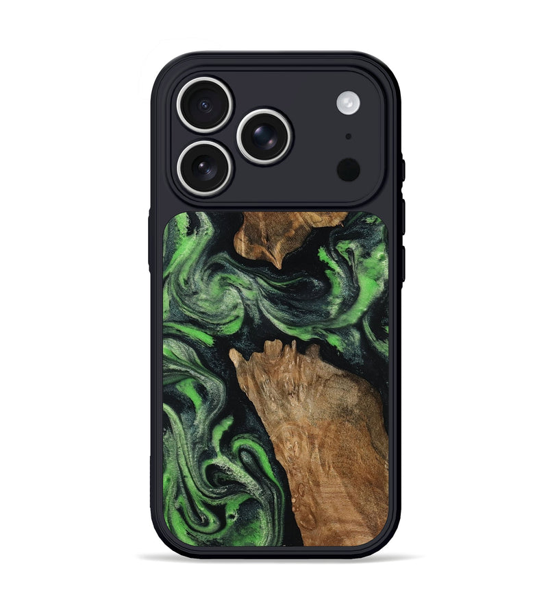 iPhone 17 Pro Wood Phone Case - Andre (Green, 800815)