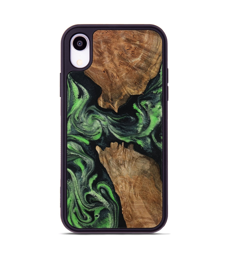 iPhone Xr Wood Phone Case - Andre (Green, 800815)