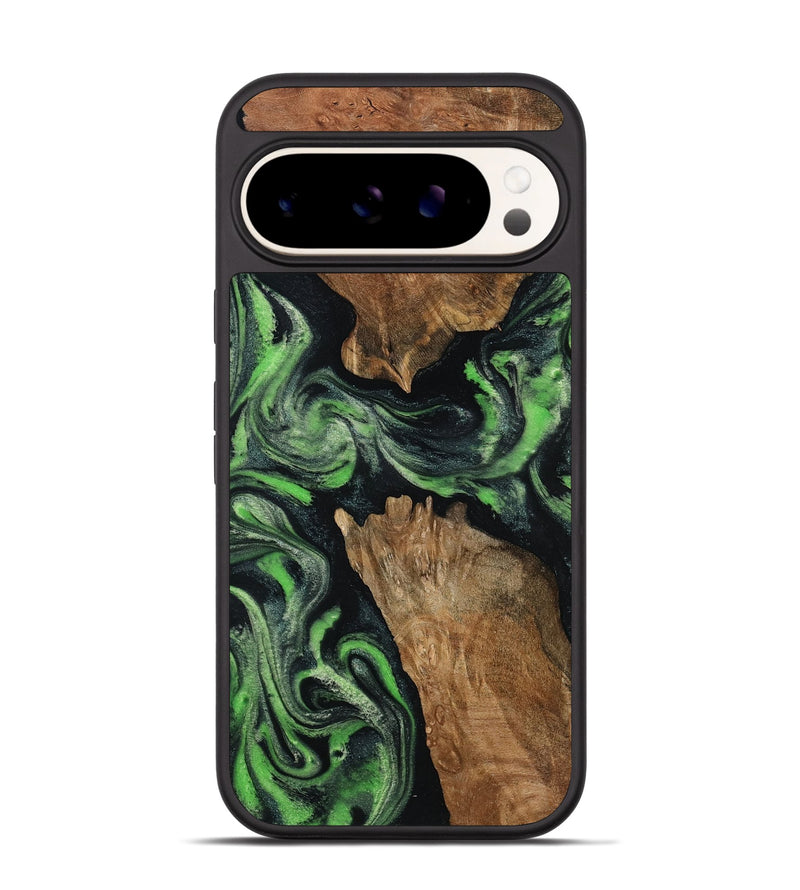 Pixel 9 Pro Wood Phone Case - Andre (Green, 800815)