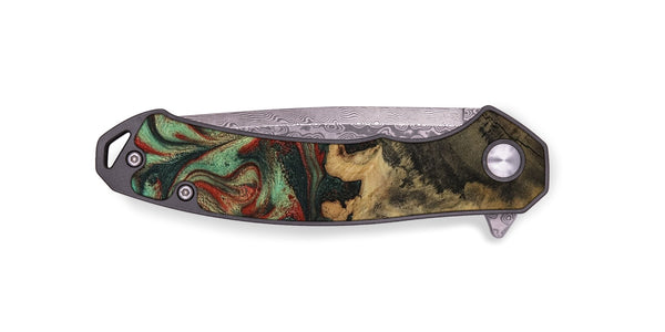 EDC Wood Pocket Knife - Daron (Green, 800816)