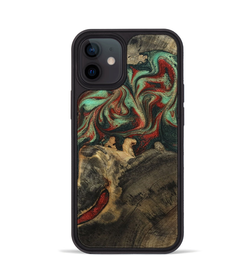 iPhone 12 Wood Phone Case - Daron (Green, 800816)