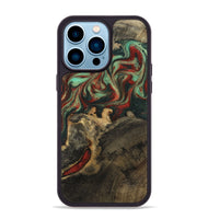 iPhone 14 Pro Max Wood Phone Case - Daron (Green, 800816)