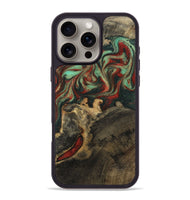 iPhone 16 Pro Max Wood Phone Case - Daron (Green, 800816)