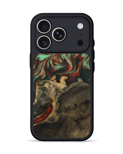 iPhone 17 Pro Wood Phone Case - Daron (Green, 800816)