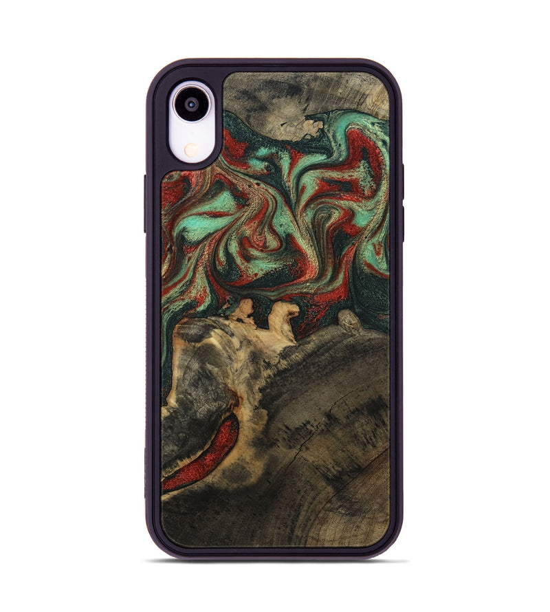 iPhone Xr Wood Phone Case - Daron (Green, 800816)