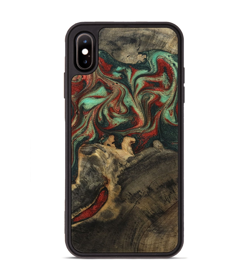iPhone Xs Max Wood Phone Case - Daron (Green, 800816)
