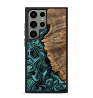 Galaxy S24 Ultra Wood Phone Case - Aspyn (Green, 800817)