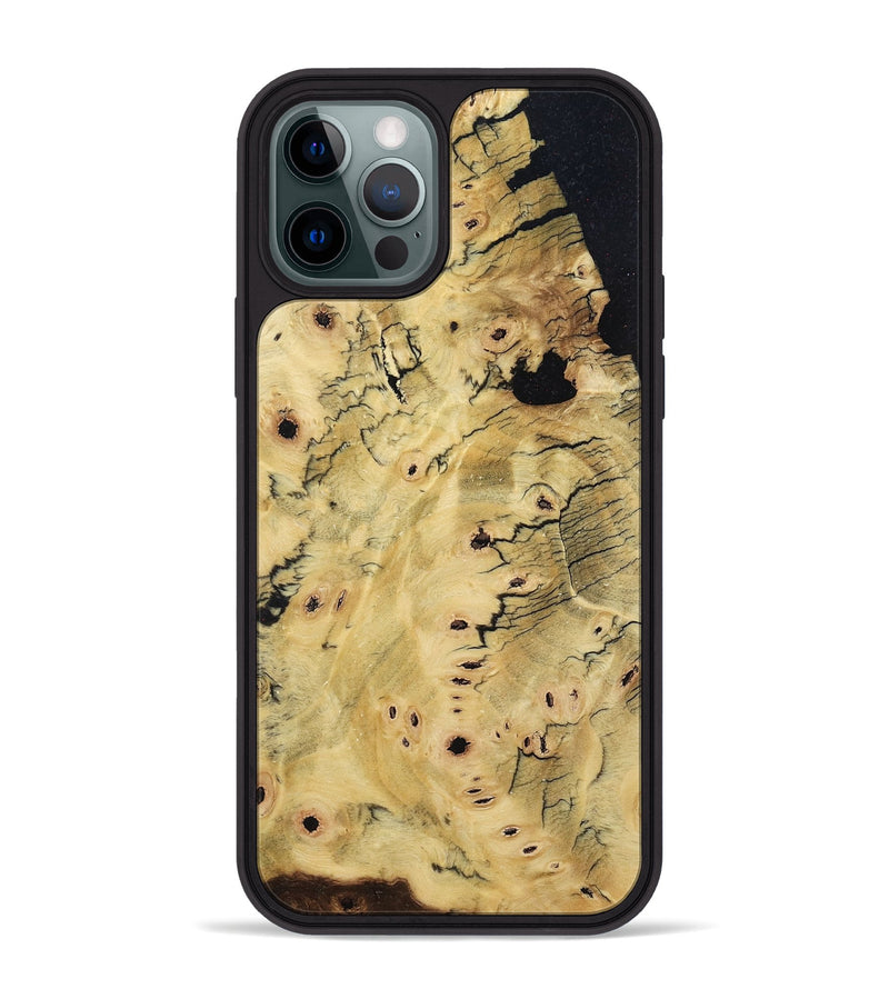 iPhone 12 Pro Max Wood Phone Case - Benny (Wood Burl, 800818)