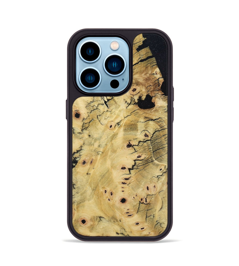 iPhone 14 Pro Wood Phone Case - Benny (Wood Burl, 800818)