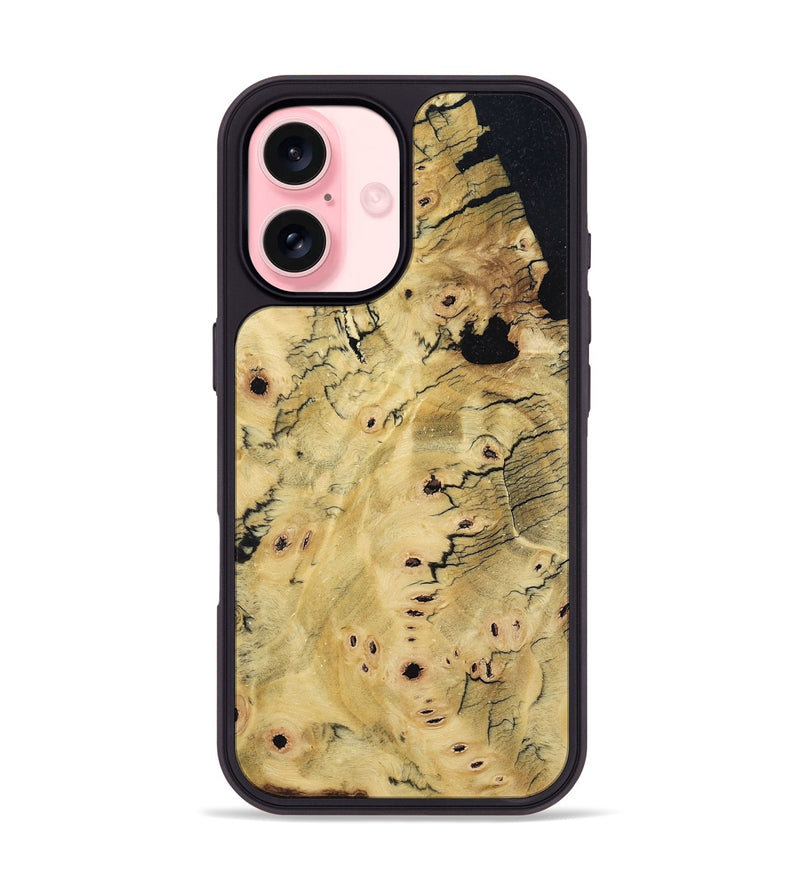 iPhone 16 Wood Phone Case - Benny (Wood Burl, 800818)