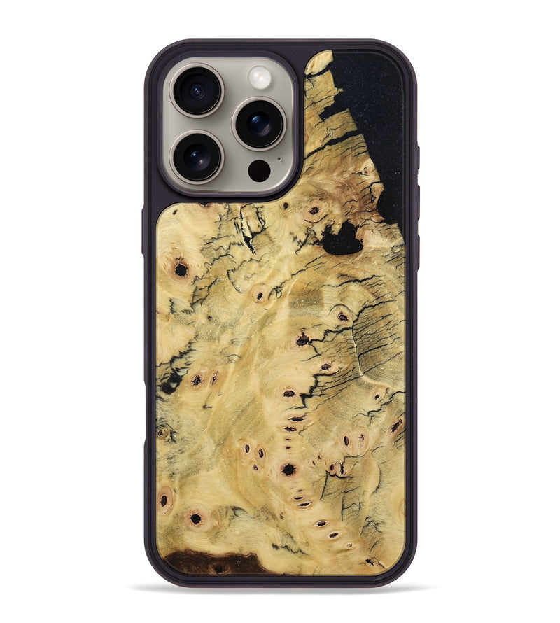 iPhone 16 Pro Max Wood Phone Case - Benny (Wood Burl, 800818)