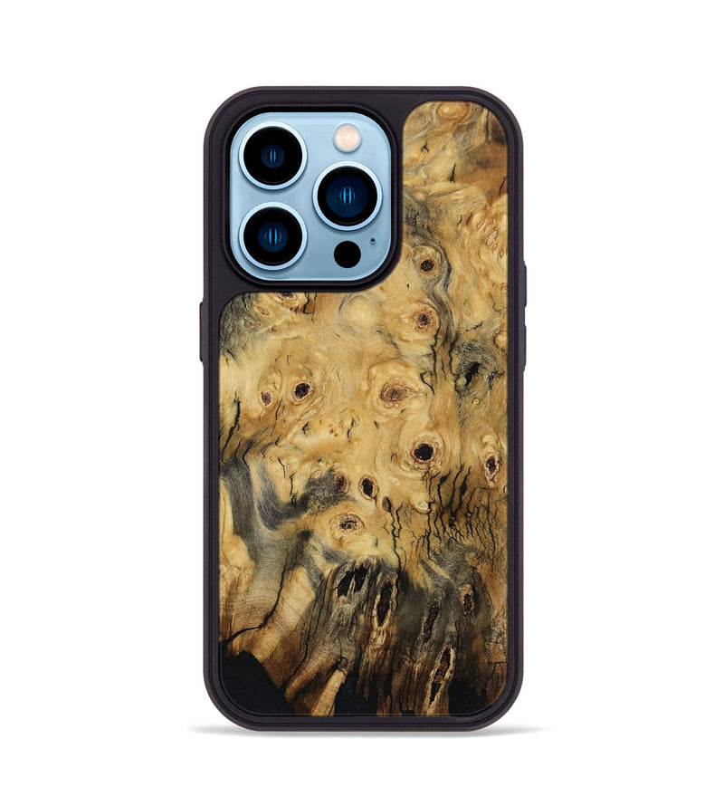 iPhone 14 Pro Wood Phone Case - David (Wood Burl, 800824)