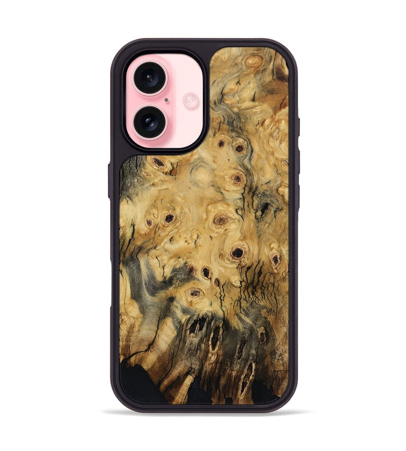 iPhone 16 Wood Phone Case - David (Wood Burl, 800824)
