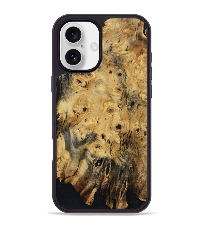 iPhone 16 Plus Wood Phone Case - David (Wood Burl, 800824)