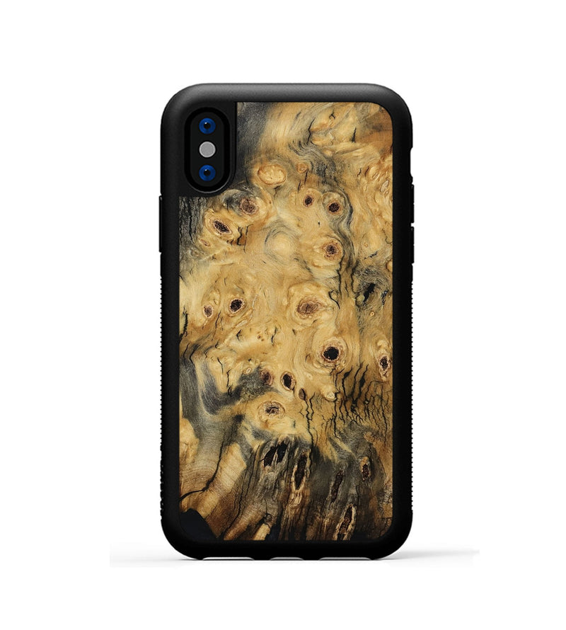 iPhone Xs Wood Phone Case - David (Wood Burl, 800824)