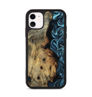iPhone 11 Wood Phone Case - Daryl (Blue, 800825)