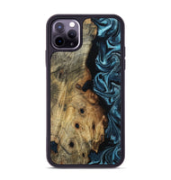iPhone 11 Pro Max Wood Phone Case - Daryl (Blue, 800825)