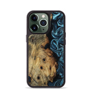 iPhone 13 Pro Wood Phone Case - Daryl (Blue, 800825)
