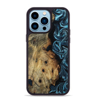 iPhone 14 Pro Max Wood Phone Case - Daryl (Blue, 800825)