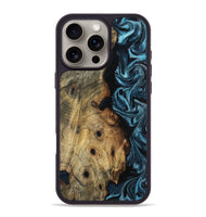 iPhone 16 Pro Max Wood Phone Case - Daryl (Blue, 800825)