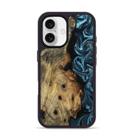 iPhone 17 Wood Phone Case - Daryl (Blue, 800825)