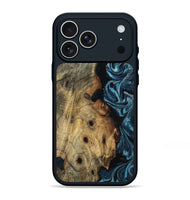 iPhone 17 Pro Max Wood Phone Case - Daryl (Blue, 800825)