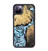 iPhone 11 Pro Max Wood Phone Case - Rick (Blue, 800826)