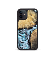 iPhone 12 mini Wood Phone Case - Rick (Blue, 800826)