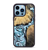 iPhone 14 Pro Max Wood Phone Case - Rick (Blue, 800826)