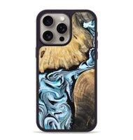 iPhone 15 Pro Max Wood Phone Case - Rick (Blue, 800826)
