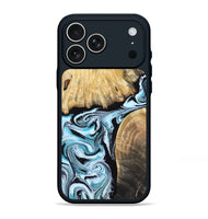 iPhone 17 Pro Max Wood Phone Case - Rick (Blue, 800826)