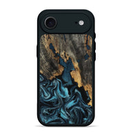 iPhone 17 Air Wood Phone Case - Rebecca (Blue, 800827)