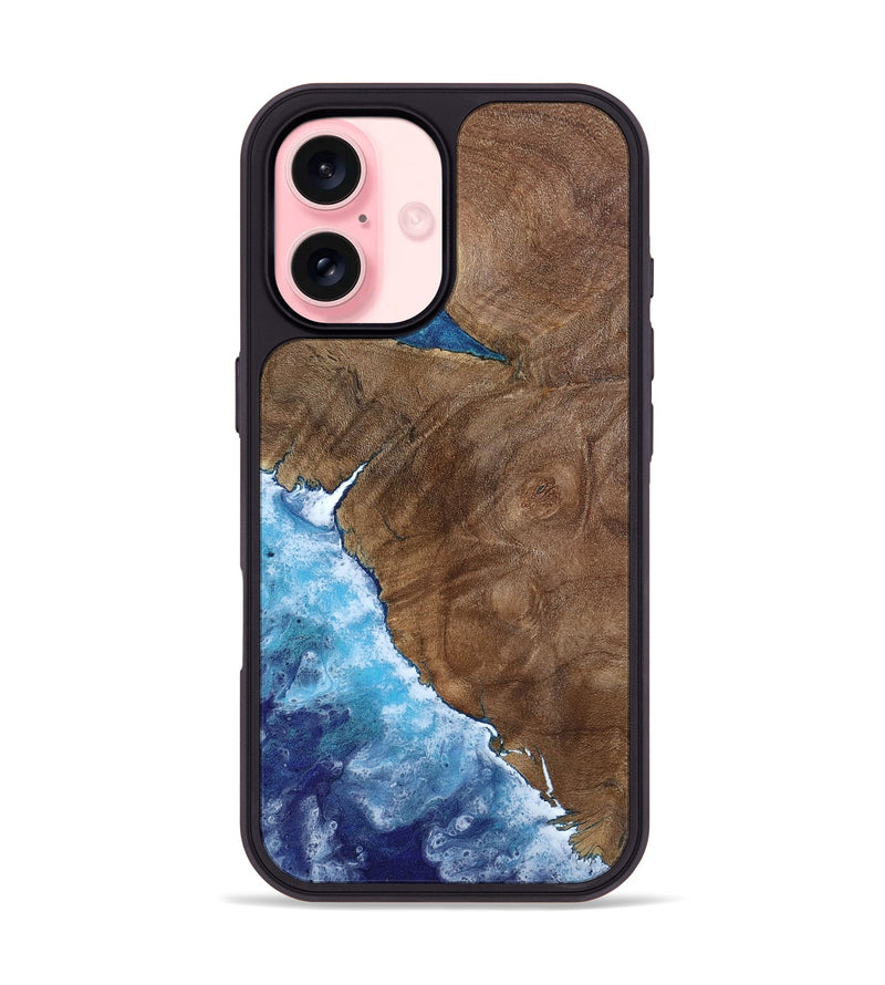 iPhone 16 Wood Phone Case - Tierra (Coastal, 800841)