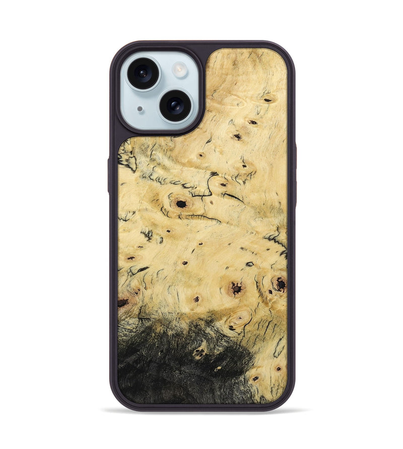 iPhone 15 Wood Phone Case - Kristin (Wood Burl, 800845)