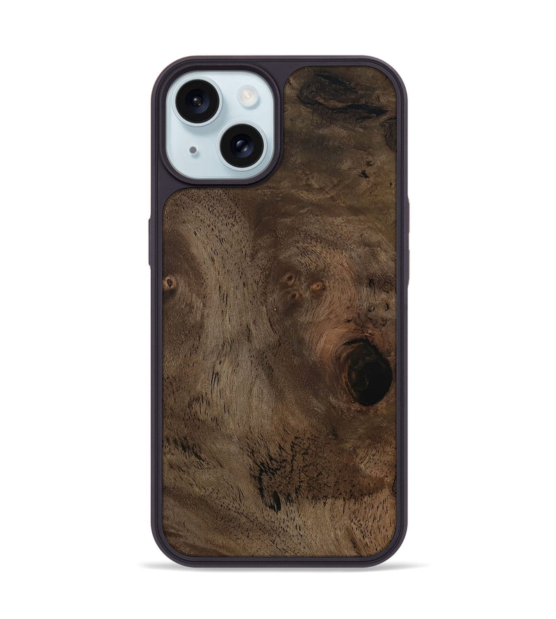 iPhone 15 Wood Phone Case - Eugene (Wood Burl, 800846)