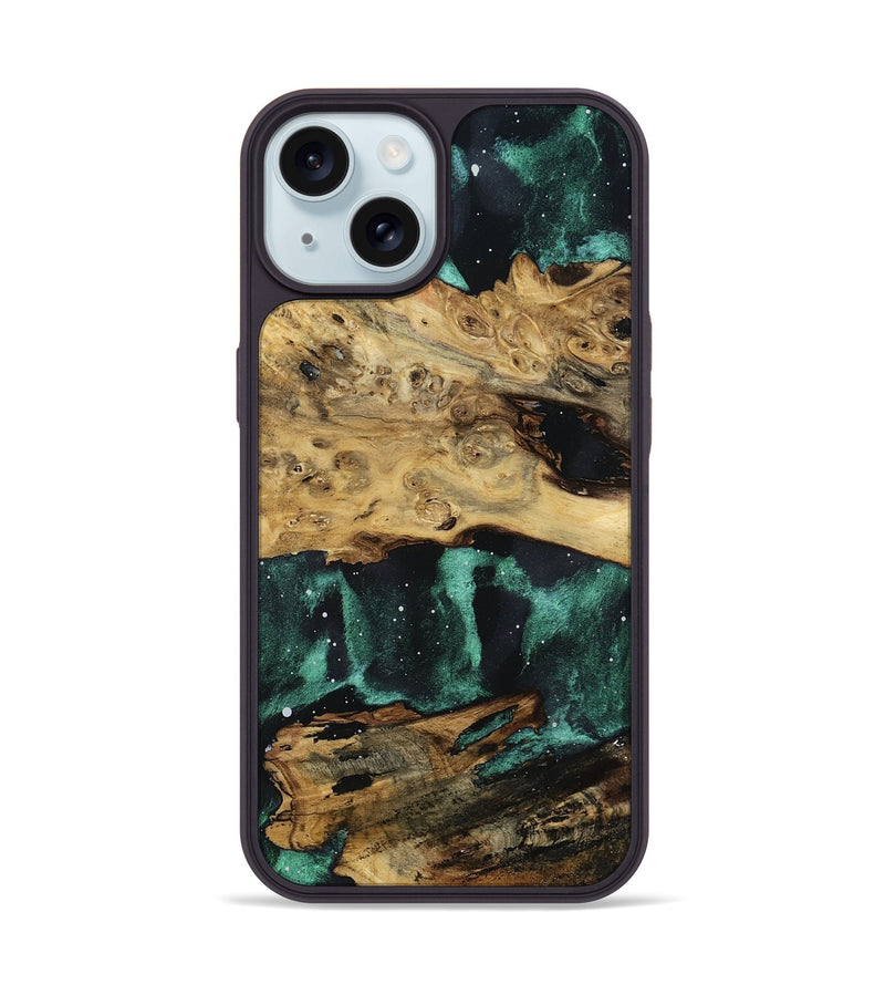 iPhone 15 Wood Phone Case - Kennith (Cosmos, 800851)