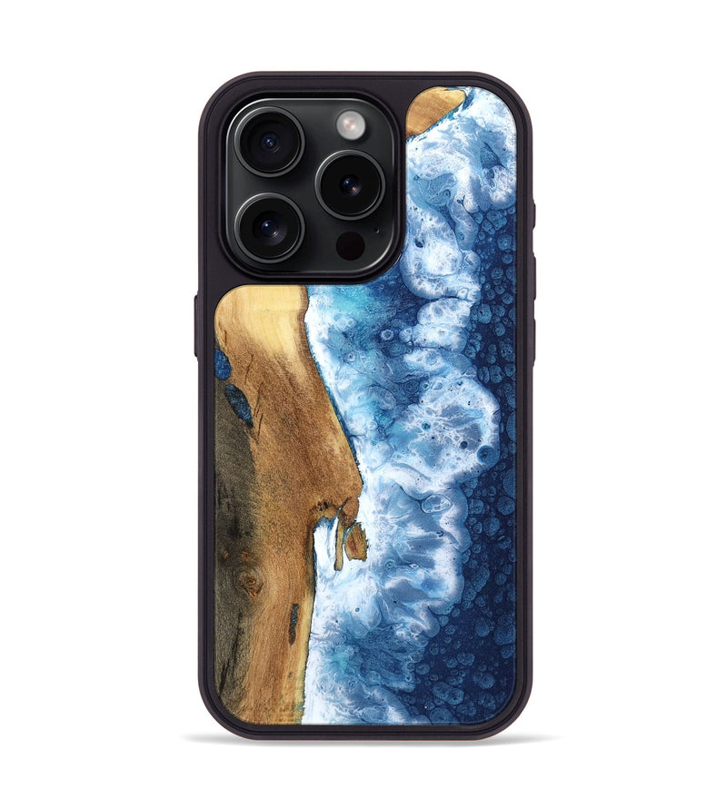 iPhone 15 Pro Wood Phone Case - Eliseo (Coastal, 800860)