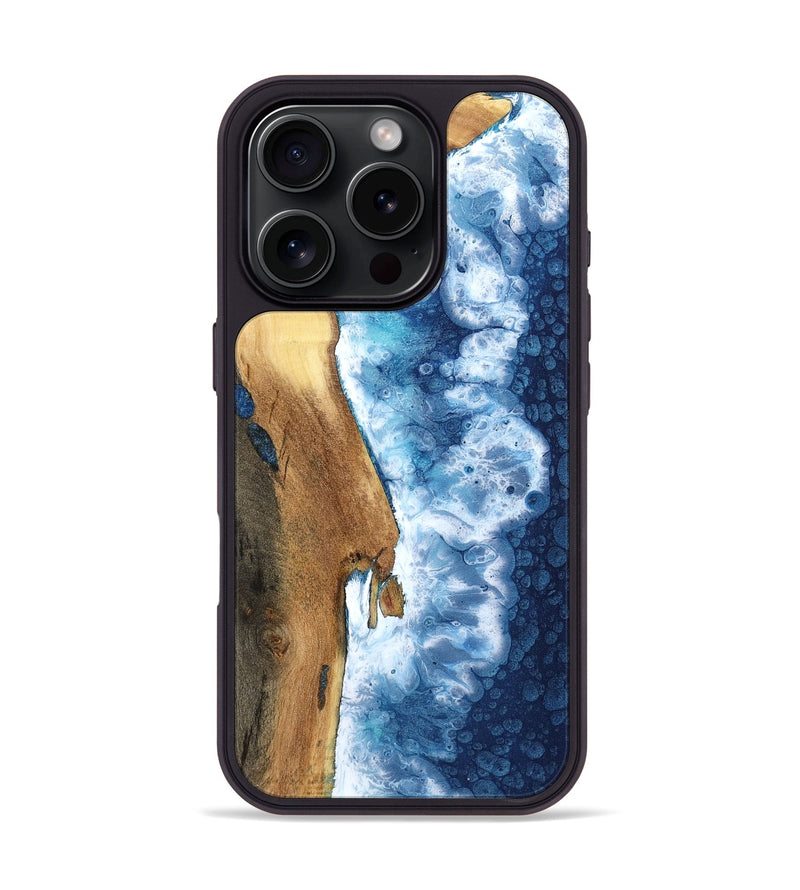 iPhone 16 Pro Wood Phone Case - Eliseo (Coastal, 800860)