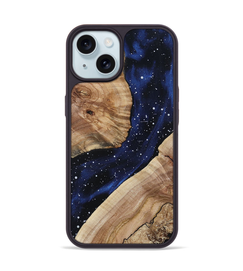 iPhone 15 Wood Phone Case - Mamie (Cosmos, 800868)