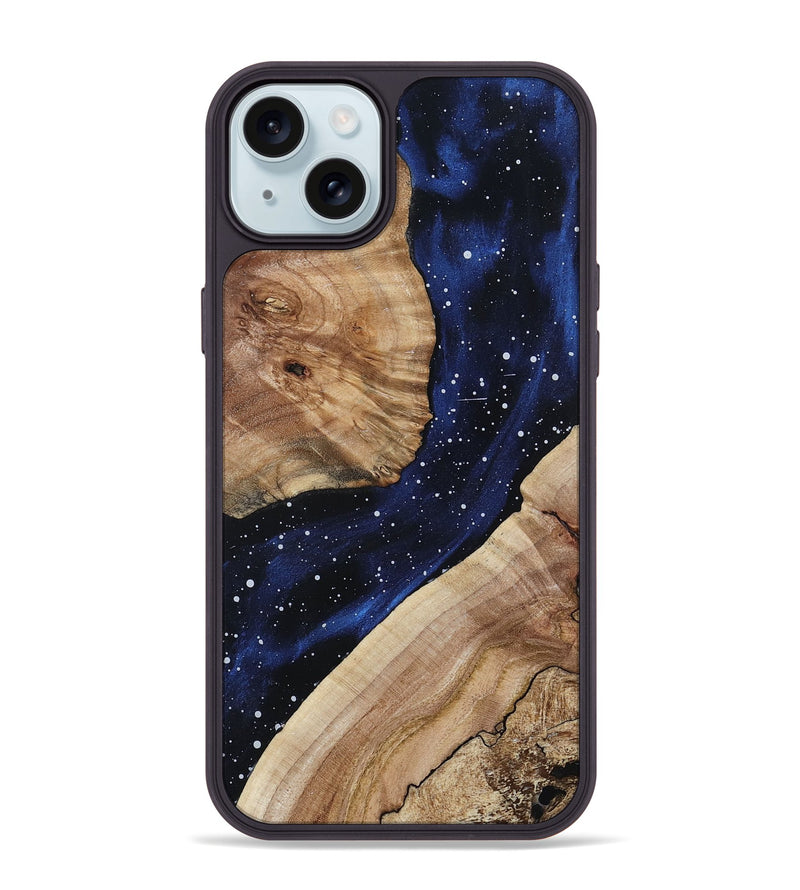 iPhone 15 Plus Wood Phone Case - Mamie (Cosmos, 800868)