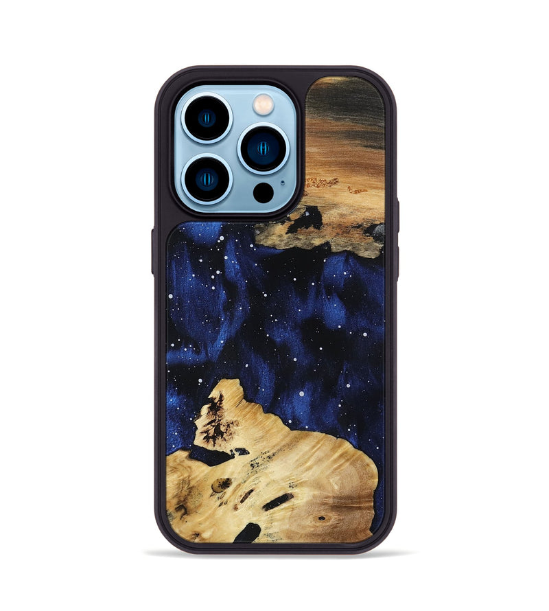 iPhone 14 Pro Wood Phone Case - April (Cosmos, 800872)