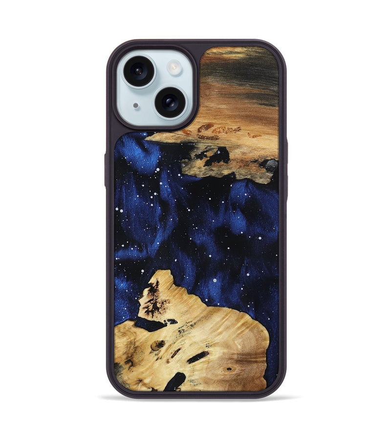 iPhone 15 Wood Phone Case - April (Cosmos, 800872)