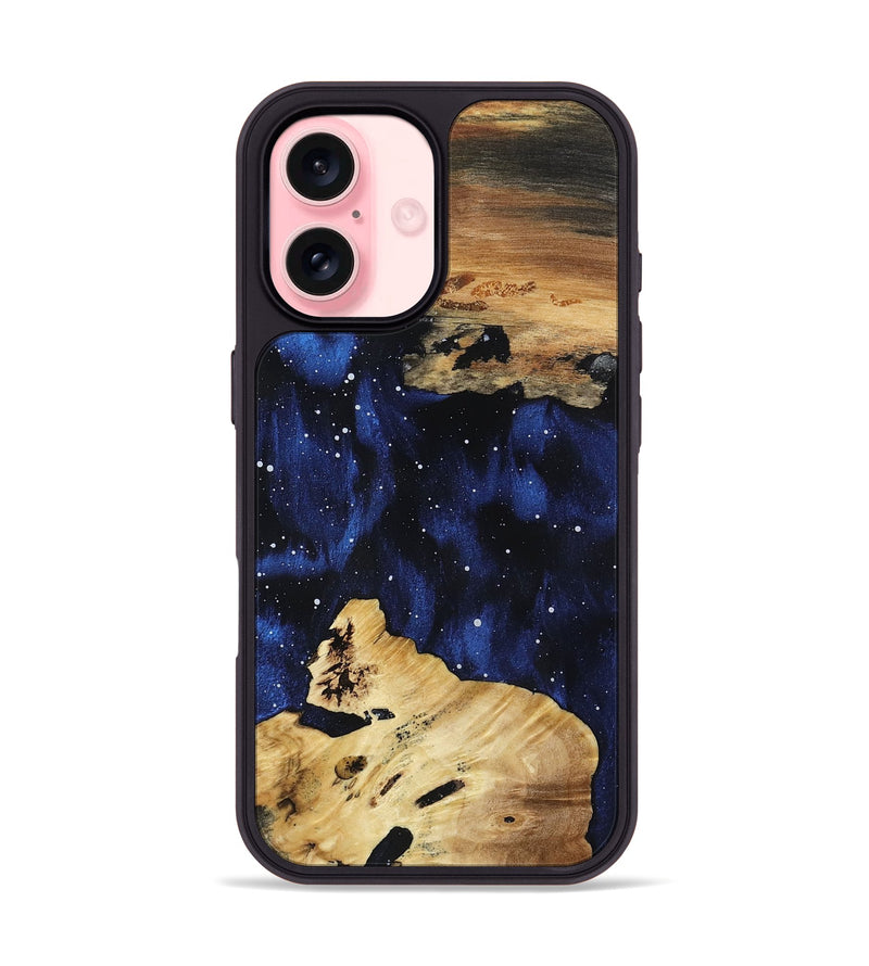 iPhone 16 Wood Phone Case - April (Cosmos, 800872)