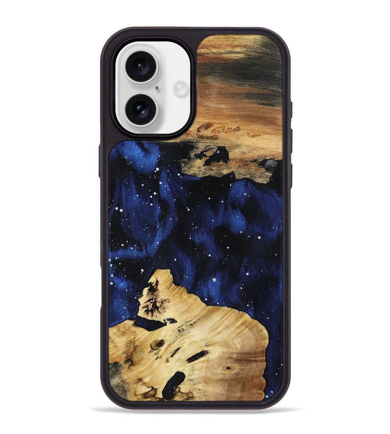 iPhone 16 Plus Wood Phone Case - April (Cosmos, 800872)
