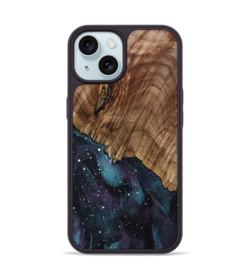 iPhone 15 Wood Phone Case - Yazmin (Cosmos, 800889)