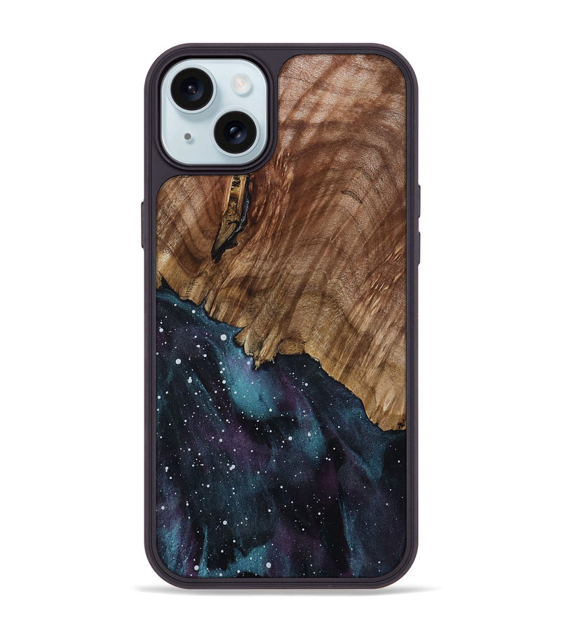 iPhone 15 Plus Wood Phone Case - Yazmin (Cosmos, 800889)